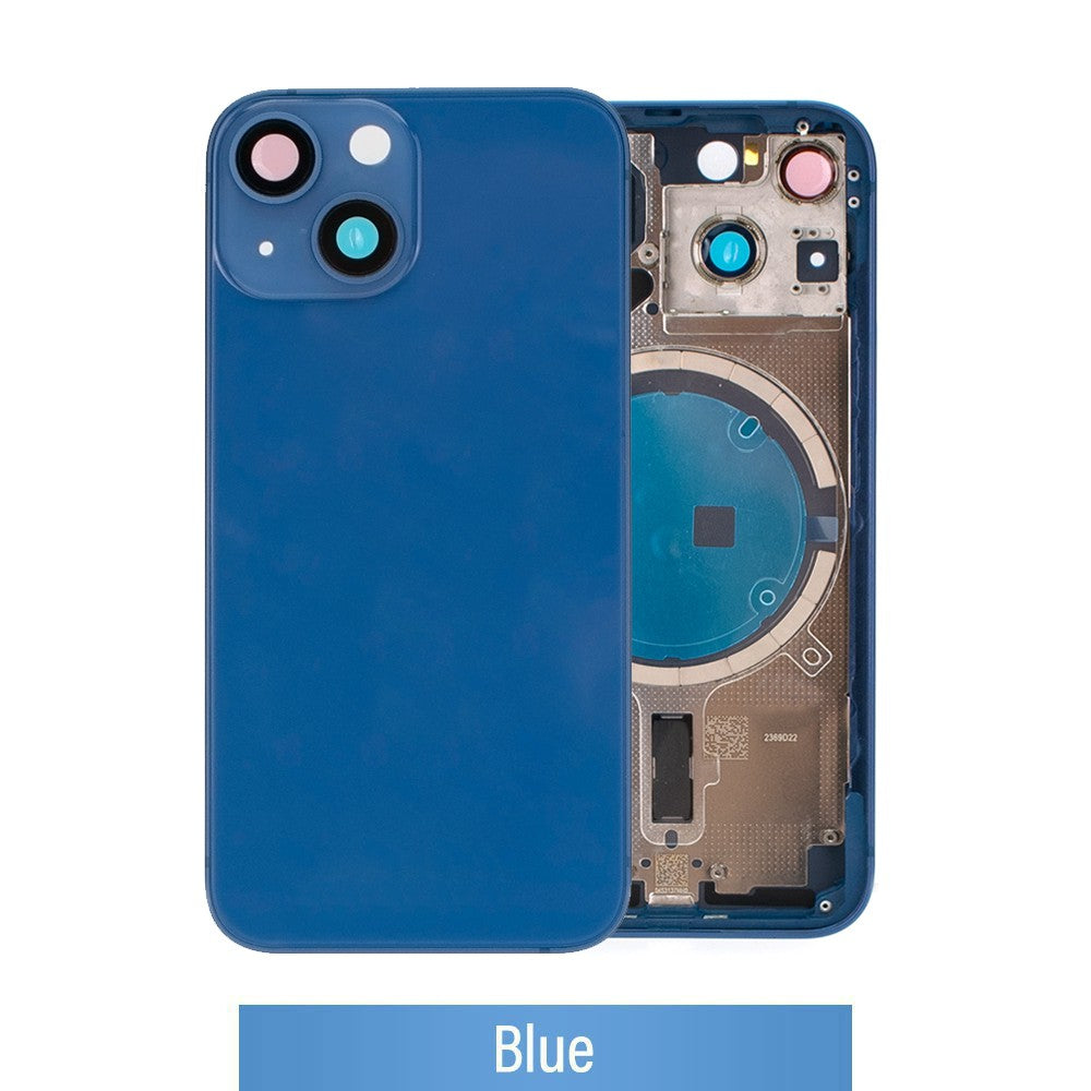 Rear Housing for iPhone 13 mini (NO LOGO)-Blue Rear Housing for iPhone 13 mini (NO LOGO)-Blue
